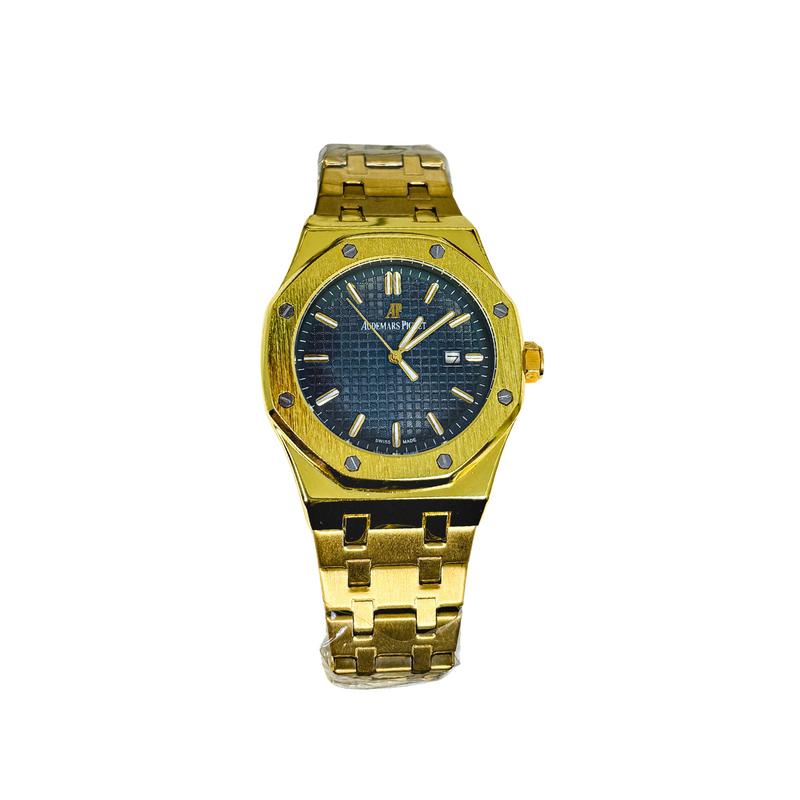 Audemars Piguet Royal Oak Blue Dial – Premium First Copy Gold Edition