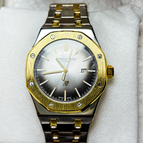 Men’s Two-Tone Luxury Watch – Audemars Piguet-Inspired Design