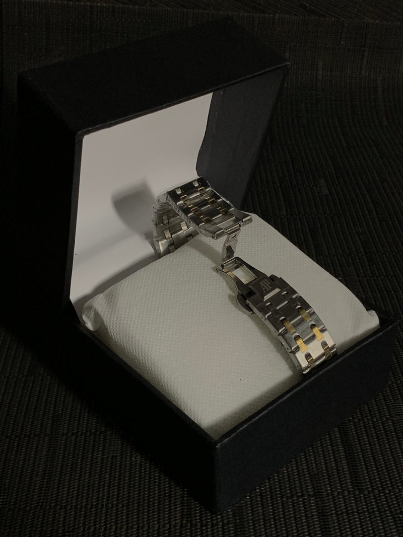 Men’s Two-Tone Luxury Watch – Audemars Piguet-Inspired Design